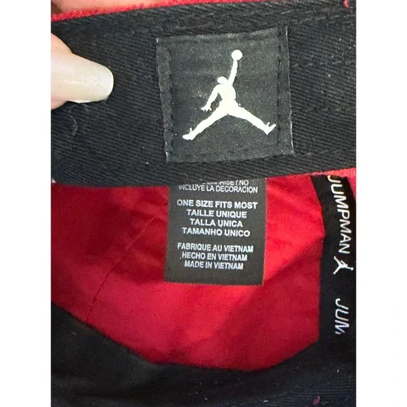 Air Jordan Corduroy Hat Red Jumpman Logo Retro Y2K Adjustable Streetwear - Picture 6 of 7